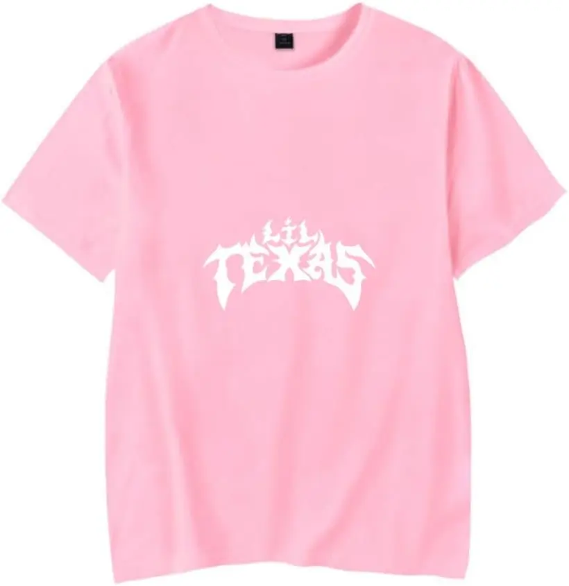 Lil Texas Merch T-shirt Rapper Singer Short Sleeve Hip Hop Clothes