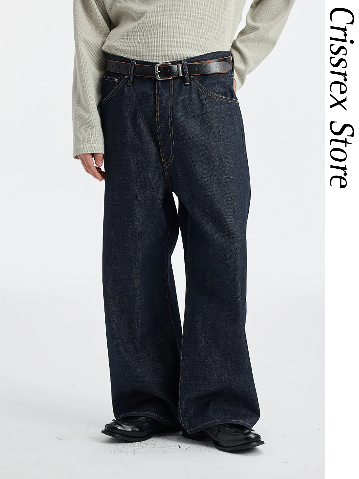 

Crissrex Store Vintage Original Denim 122 Ounce Washed Straight Casual Jeans Cotton Youth Spring Loose Fit Comfortable Breath...