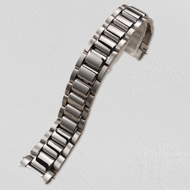 high quality 23mm solid stainless steel watchband for Chopard men wrist bracelet deployment clasp watch strap metal accessory