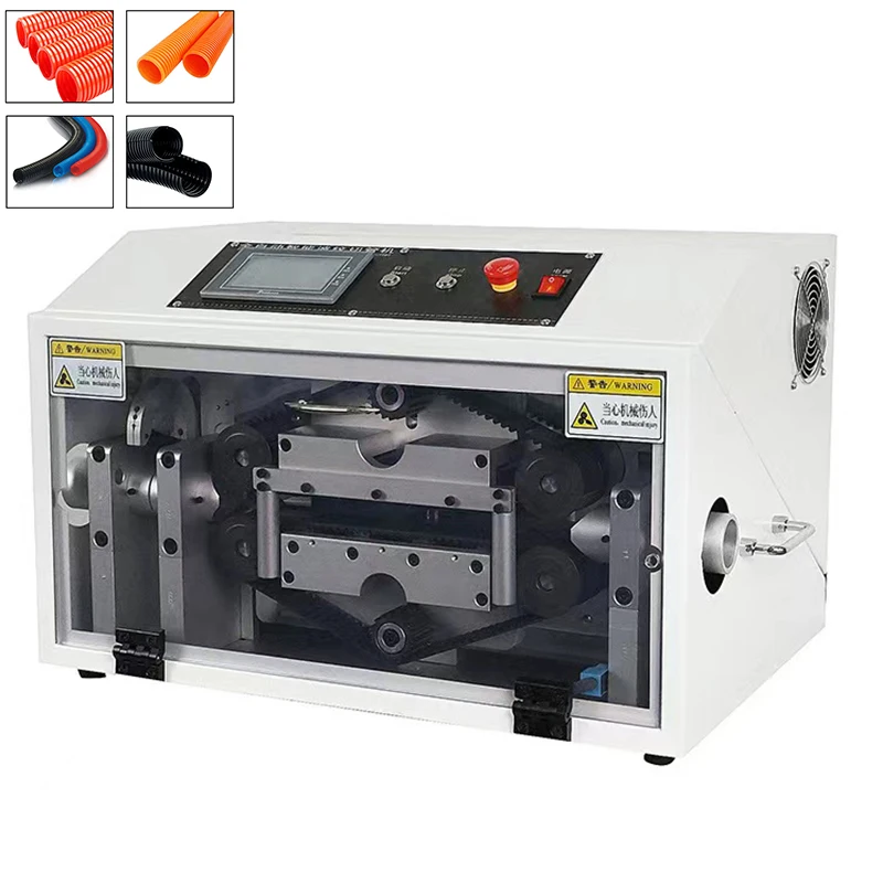 8-20mm 8-40mm Automatic Pipe Cutting Machine Heat Shrinkable Yellow Wax Steel Wire Braided Rubber Pipe Cutting