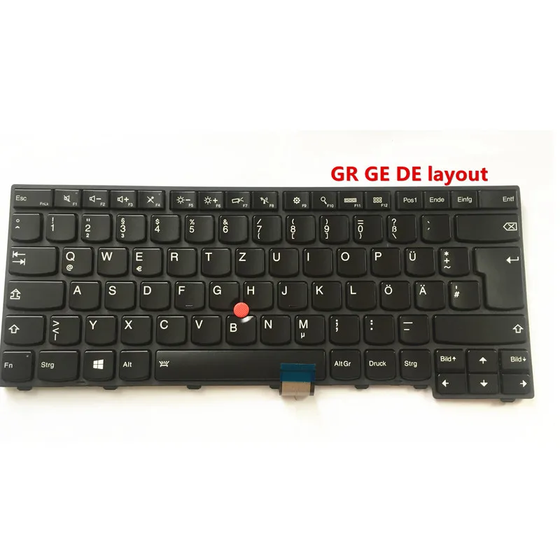 Latptop Новинка для Lenovo IBM T440 T440P T431 E431 L440 T450 GR GE клавиатура с подсветкой 04X0151 немецкий тастат