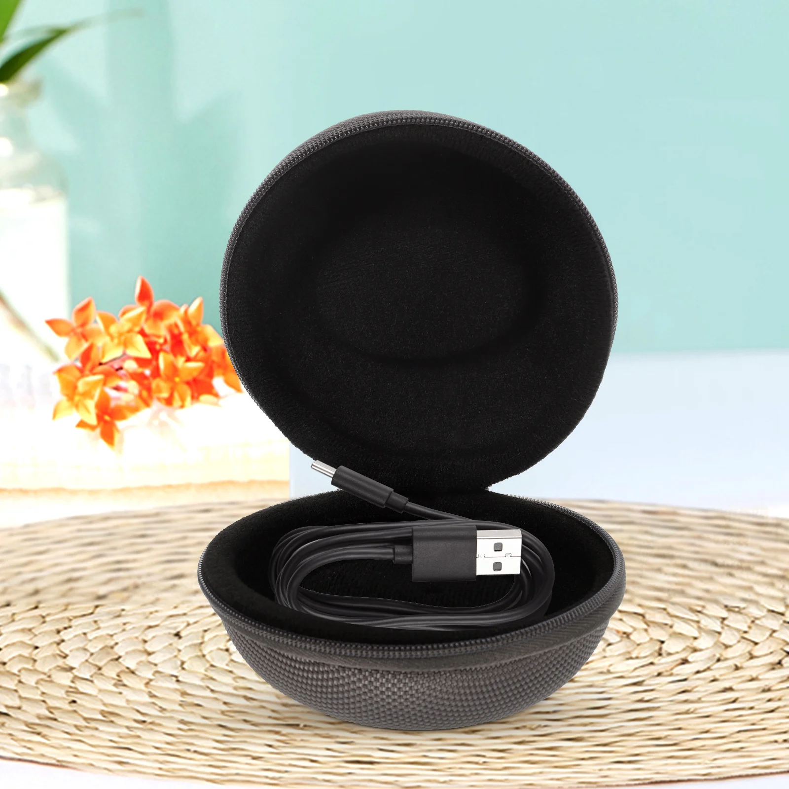 

4Pcs Watch Oxford Cloth EVA Material Portable Smartwatch Watch Container For Outdoor Travel Black Gray Storage