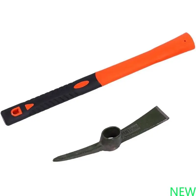 

Heavy Duty Miniature Pick Mattock with Fiberglass Handle for Gardening & Camping