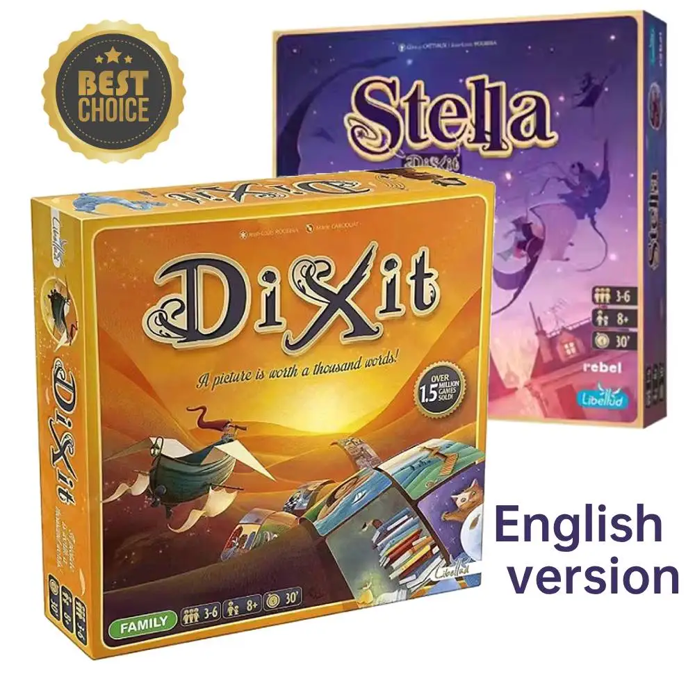 Dixit odyssey English Edition Strategic Strategy Board Game Playmat Family Gathering Party Friend Playing Cards Collection Toy ﻿