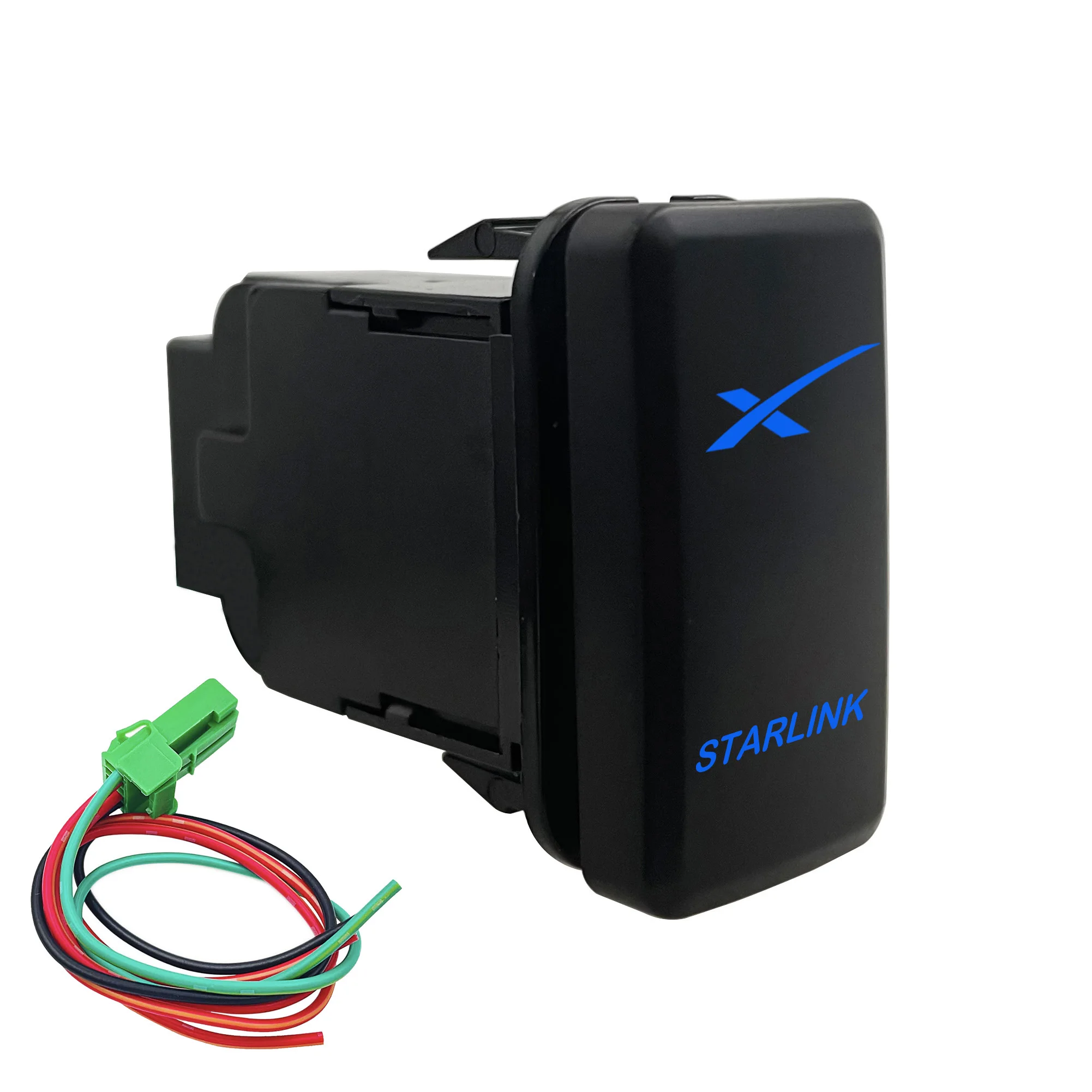 مفتاح دفع LED 12 فولت زر إيقاف التشغيل Starlink لسيارة Toyota Hilux Prado 150 LandCruiser 200