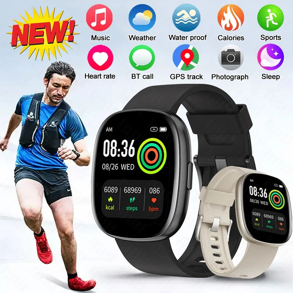 

Original New For Xiaomi Smart Watch Men Sports 1.83 Inch HD AMOLED Full Touch Screen IP68 Waterproof Bluetooth Call Smart Watch