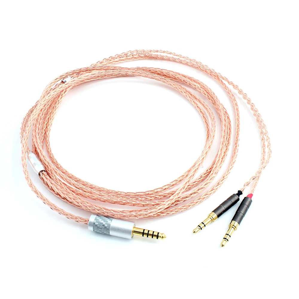 4 pin Xlr 4.4 2.5mm 8 Cores Headphone Earphone Cable For 3.5 Hifiman Ananda sundara HE1000se HE6se he400 Z7M2