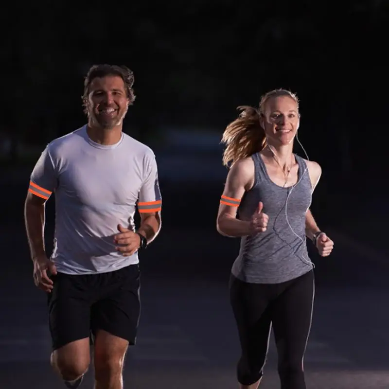 العصابات العاكسة للمشي الليلي ، شارة مرنة ، عاكس السلامة ، حماية السلامة ، العصابات متعددة الوظائف ، 2 قطعة