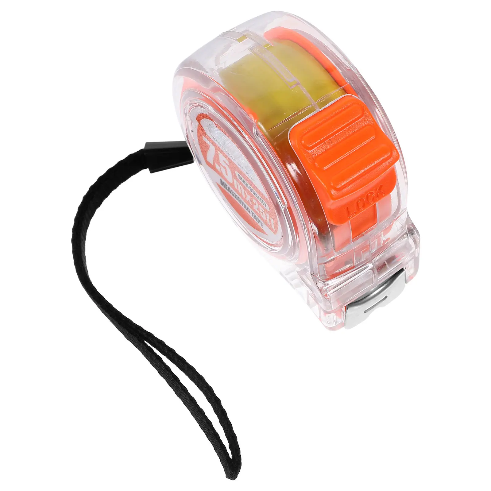 Metric Tape Measure 7.5mx25ft Transparent Stainless Steel Retractable Precision Measuring Tool for Construction Household