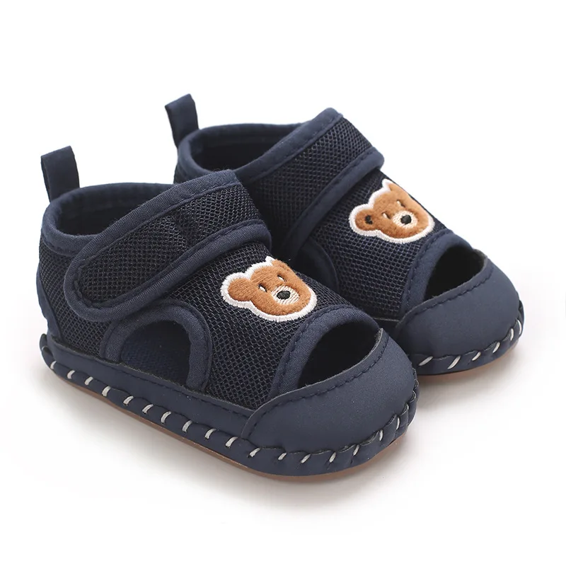 Frühling und Herbst Niedliche Bärenmuster Sportschuhe 0-12 Monate Baby Weiche Sohle Rutschfeste Sneaker – Detail 22