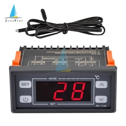 LED Digital Temperature Controller Thermostat Thermoregulator for Incubator Heating Cooling Alarm STC-200 12V 24V 110V 220V