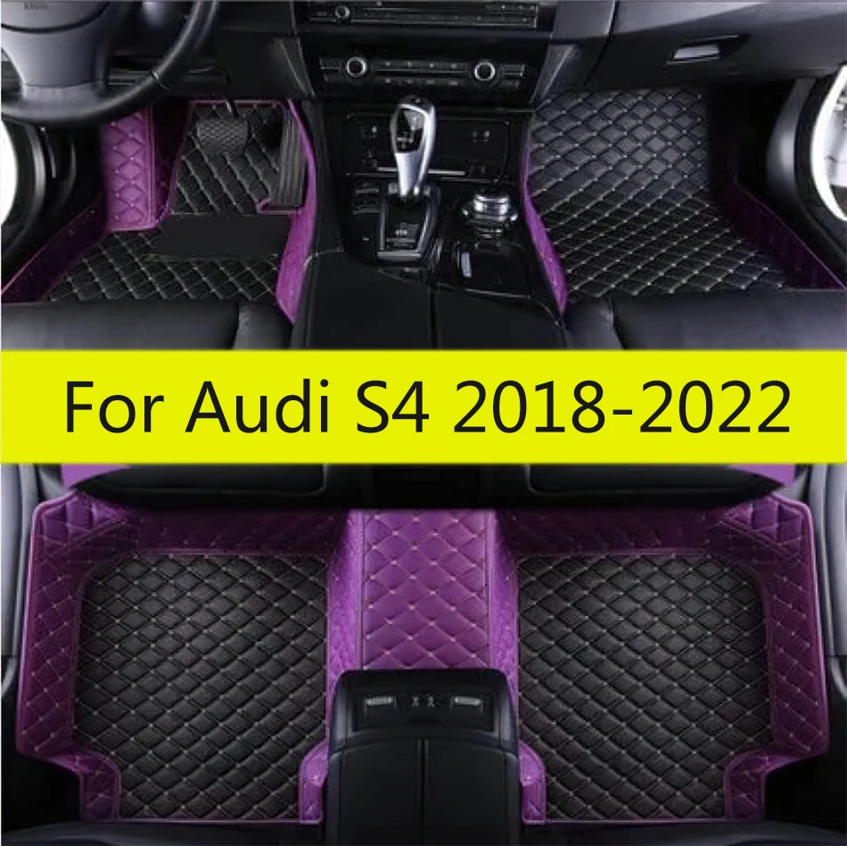 

Автомобильные коврики на заказ для Audi S4 2022 2021 2020 2019 2018, аксессуары, интерьерные коврики, коврики для стайлинга ног, коврики, коврики для автомобиля