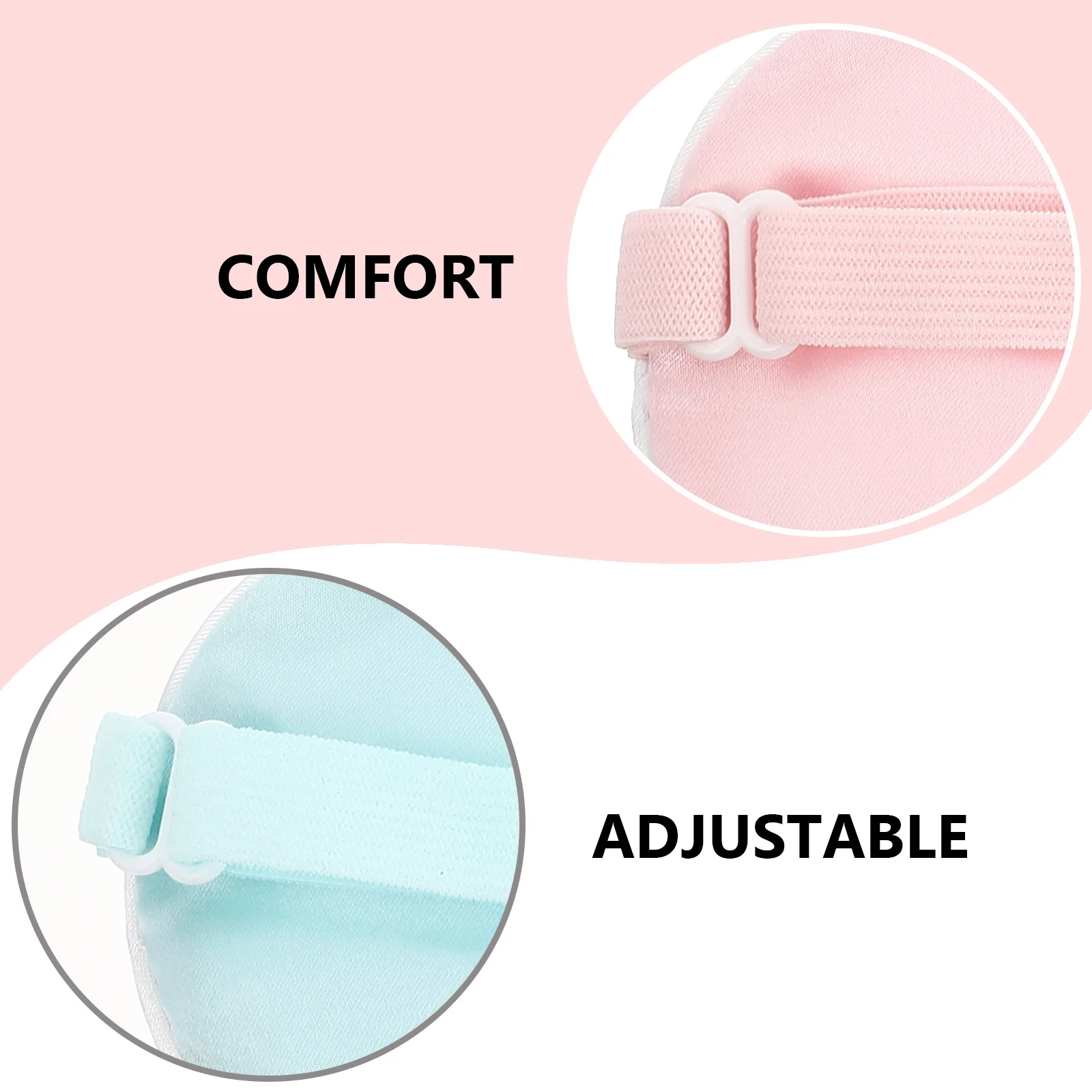 

2pcs Baby Eye Mask Comfortable Silk Light Blocking Sleep Cover For Infants Night Use Shading Blindfold Sleeping Eye Cover Health