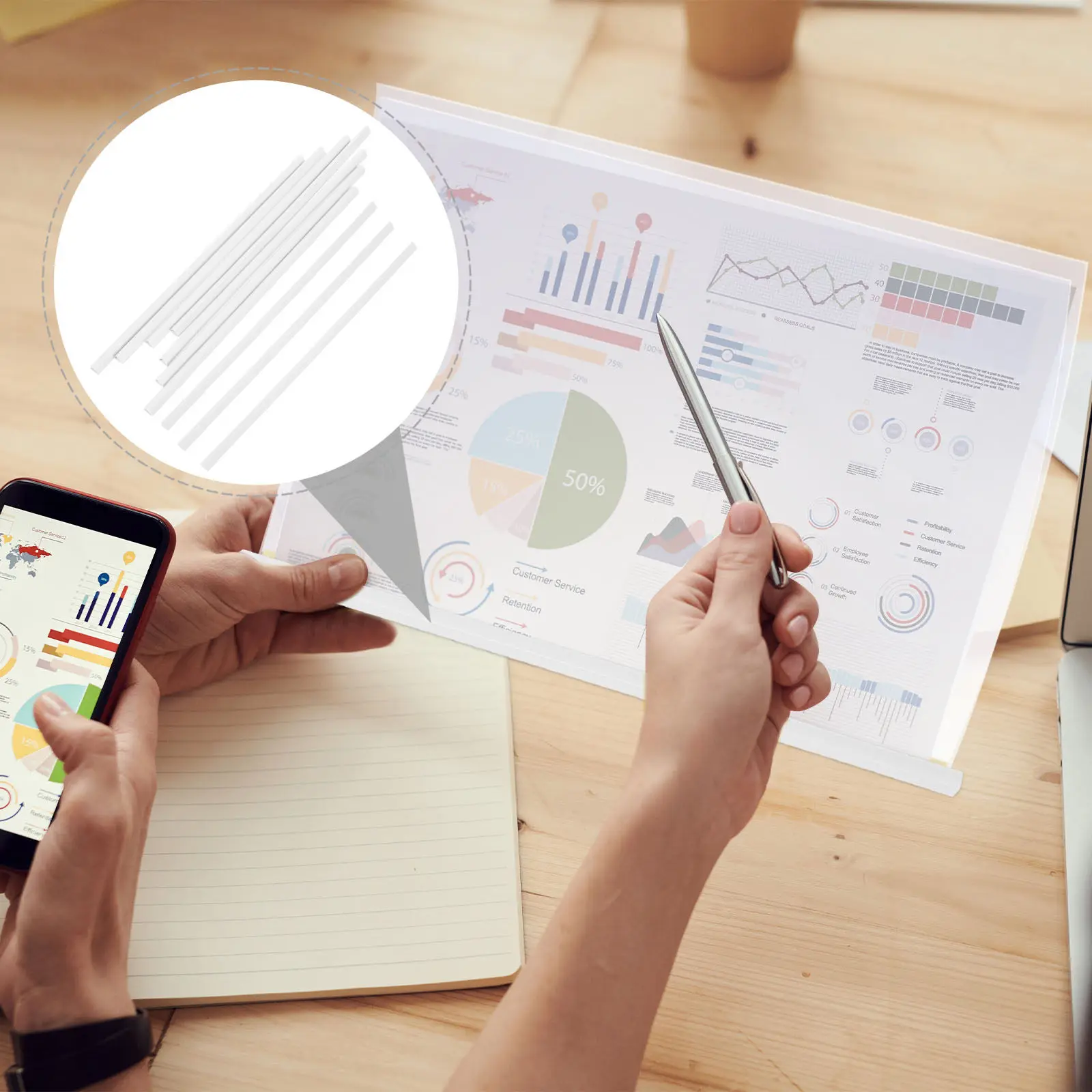 

10Pcs Folder Inserts Plastic Binding Bars for DIY Loose Leaf Notebook Slide Grip Clamps File Organization Report Covers