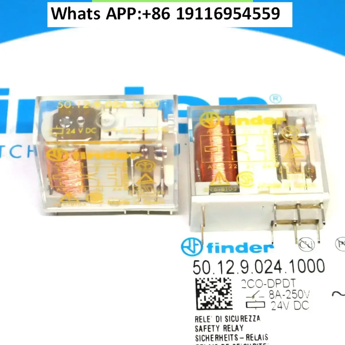 

New original finder 50.12.9.024 24VDC imported safety relay