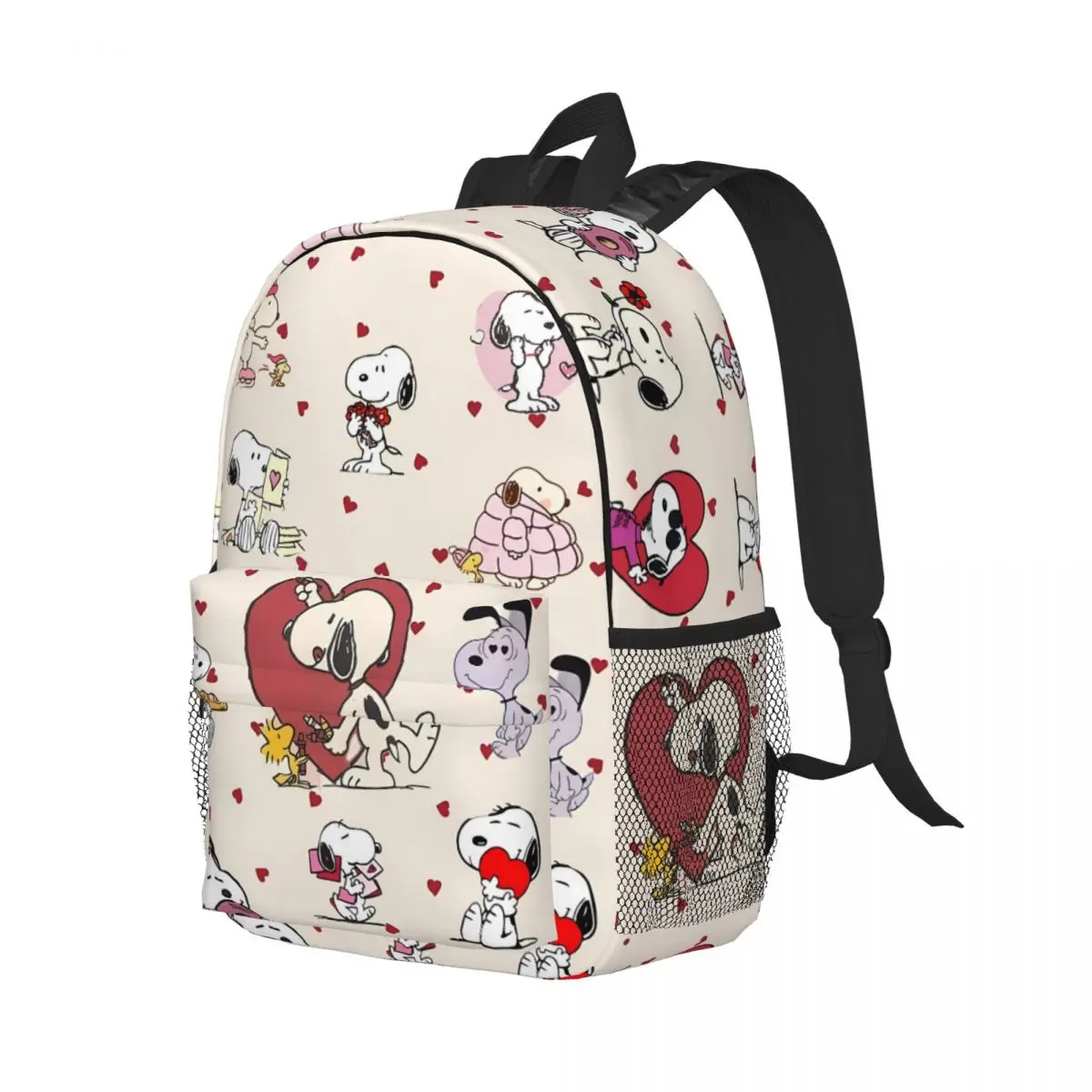 S-Snoopy Backpack for Men Women Fashion High School Hiking Travel Daypack College Shoulder Bag Outdoor 15in