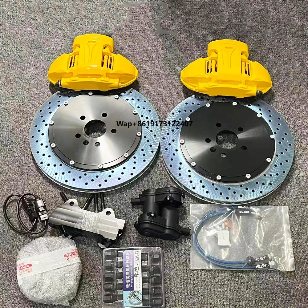 

4 Pistons Big Brake Kit Rear Mechatronic Calipers 380mm 355mm Rotor Pad