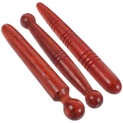 3 Pcs Foot Massage Tool Massager Reflexology Tools Portable Deep Wood Stick Wooden Rosewood Massagers The