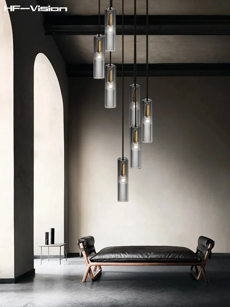 북유럽 스타일 골드 글라스 LED 샹들리에 조광 가능한 펜던트 조명 주방 아일랜드 레스토랑 및 현관용 서스펜션 조명기구