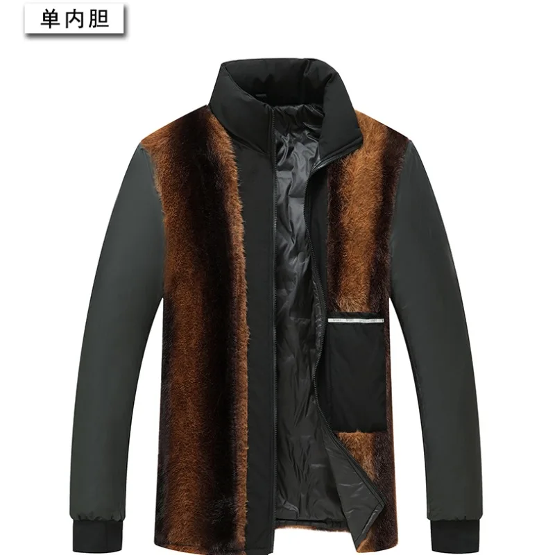 Gorasion homens inverno destacável com capuz algodão acolchoado jaquetas engrossado simples casaco quente roupas masculinas caminhada ao ar livre inverno