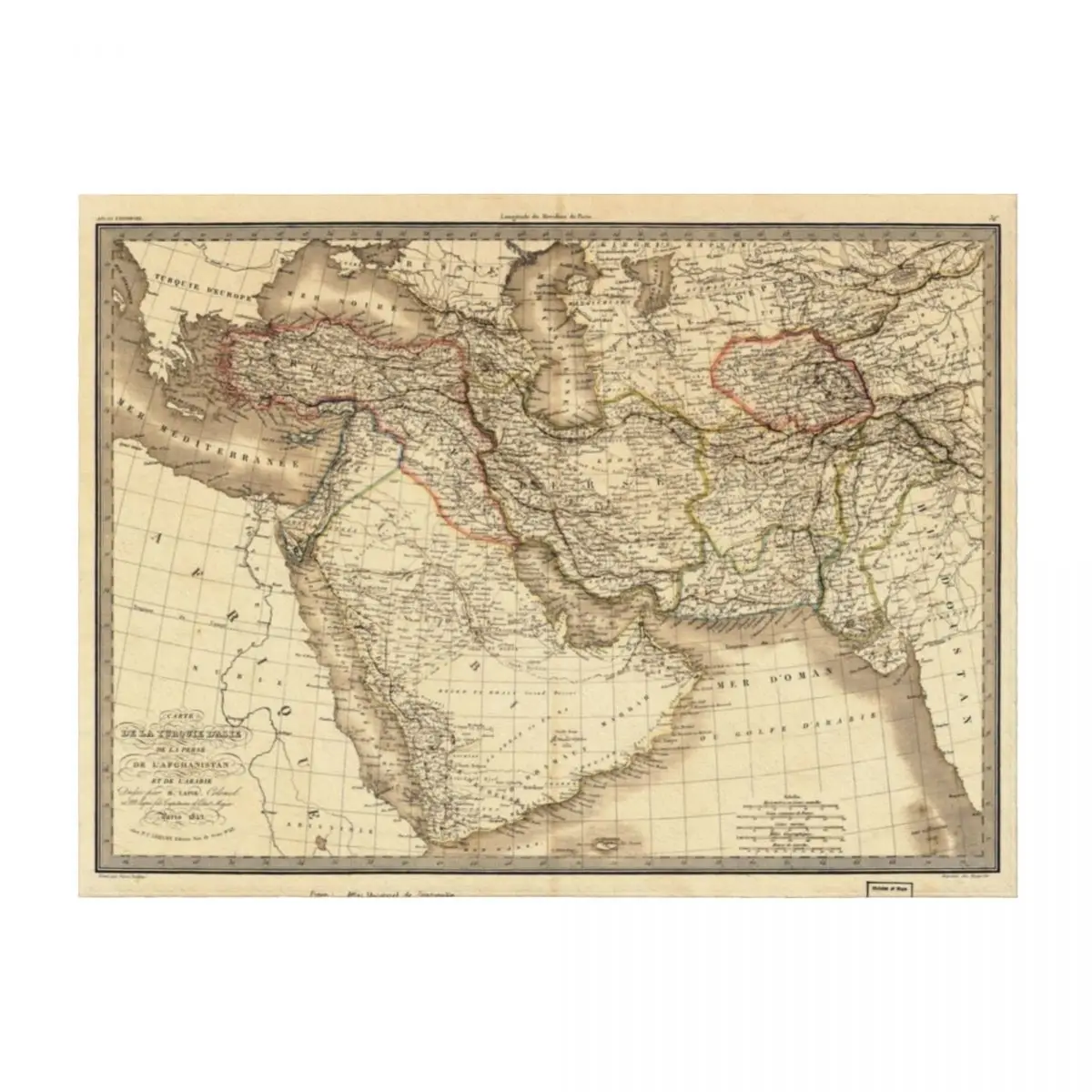 

Карта Ближнего Востока (1842) Плед Теплое зимнее Красивые средства для дивана Постельное белье Одеяла
