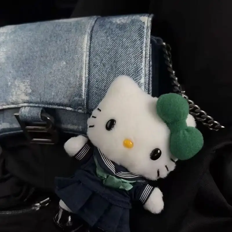 anime   Bonjour Kitty   Poupée en peluche   Porte-clés   fille   Mignon   Accessoires de paquet   décorer   Uniforme JK   remplissage en coton pp   Poupées jouets   Cadeau