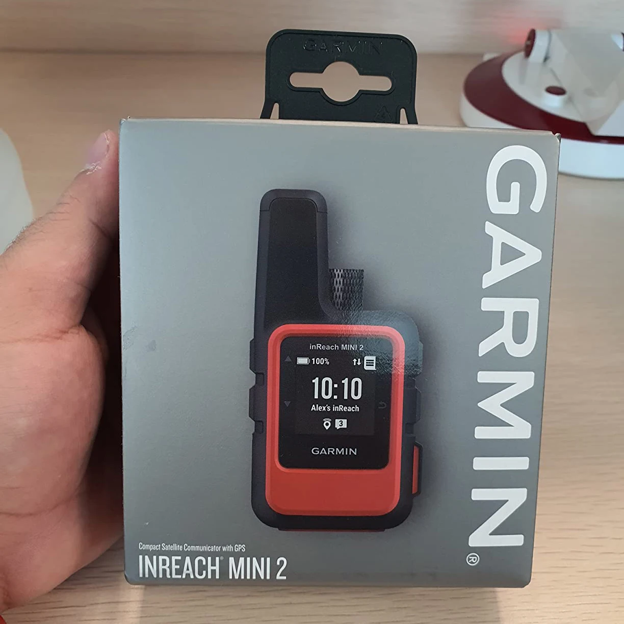 جهاز اتصال قمر صناعي خفيف الوزن ومدمج من Garmin inReach Mini 2 للمشي لمسافات طويلة، برتقالي - 010-02602-00، مناسب لركوب الدراجات