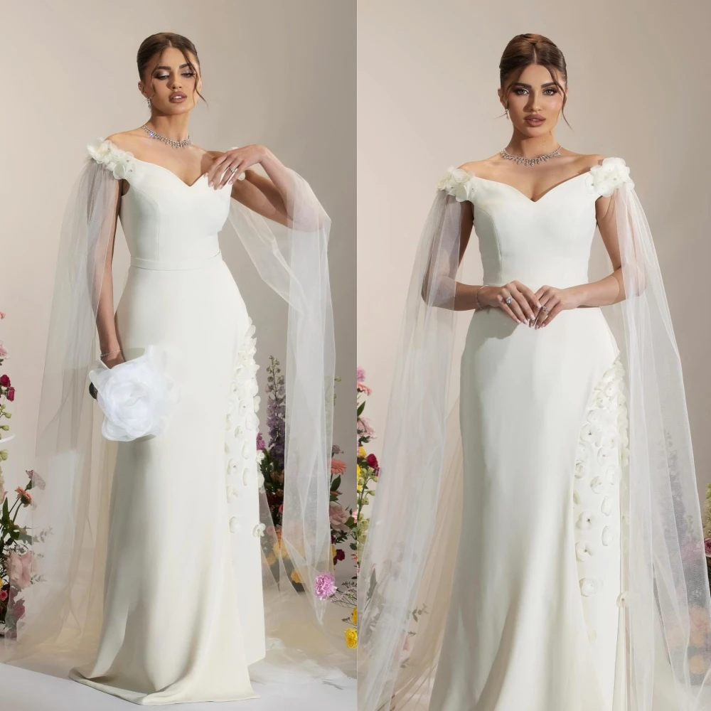 تخصيص مستقيم قبالة الكتف فستان سهرة كلاسيكي أنيق مزاجه فساتين المشاهير جودة عالية فستان الحفلات الحساسة