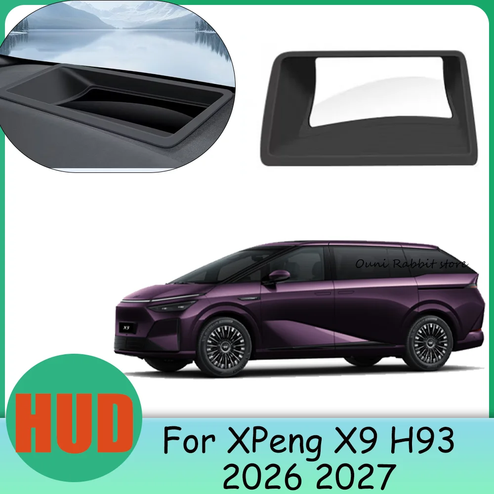 For XPeng X9 H93 2026 2027 LHD Car Head-up Display Protect Cover HUD Instrument Dust Cover Decor Modificat Interior Accessories