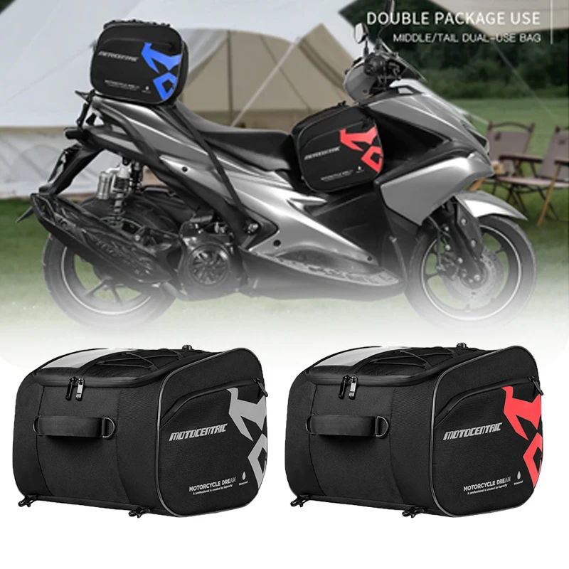 

Motorcycle waterproof front frame bag pedal bag helmet bag rear tail saddle bag 25L rear seat bag Travel bag Fuel tank bag