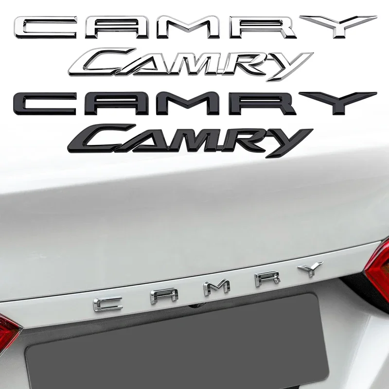 3D ABS high quality for Toyota Camry car Letter front Emblem Rear tail trunk Decals badge sticker Decal styling auto Accessories