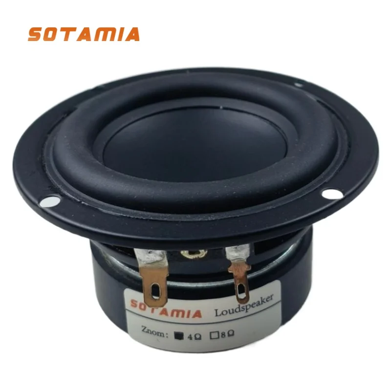 SOTAMIA 1 قطعة 3 بوصة منتصف المدى مكبر الصوت المتكلم الصوت 4 أوم 15 واط مقاوم للماء سمّاعات بلوتوث لتقوم بها بنفسك مكبرات الصوت HIFI الموسيقى مكبر الصوت