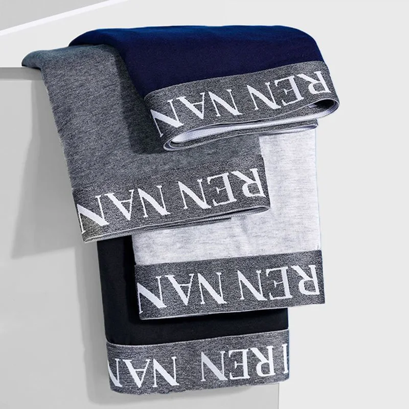 8pcs Boxer Male Panties Men's Underwear Boxers Breathable Sexy Man Boxer Solid Underpants Comfortable Plus Size BoxerShorts