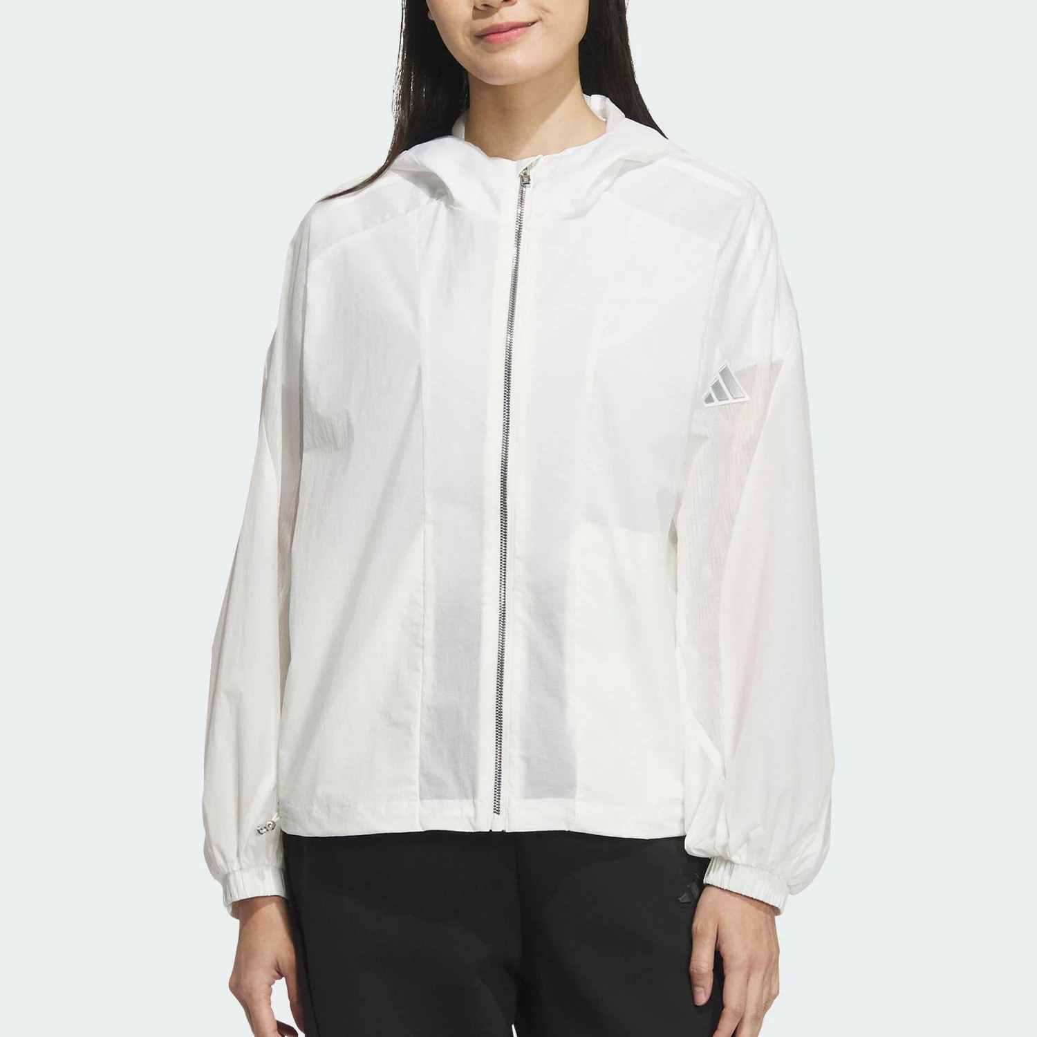 

Adidas genuine 2025 Summer Women's Lightweight Sunproof Hooded Jacket JZ1682