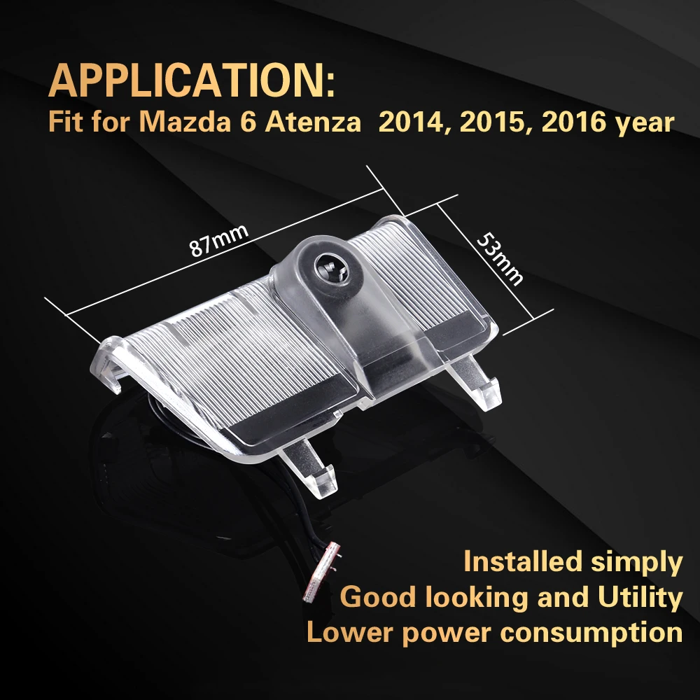 2X Für Mazda 6 Atenza 2014 2015 2016 LED Auto Tür Logo Projektor Willkommen Lampe Courtesy Ghost Shadow Glühbirnen auto Zubehör