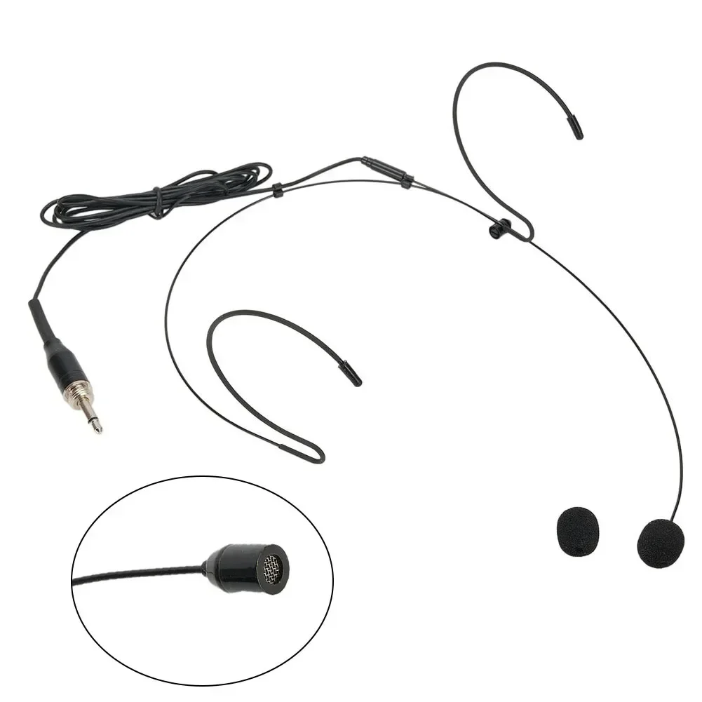 Wireless High Quality Double Earhook Headset Mic Headworn Microphone Omnidirectional Condenser For For Shure