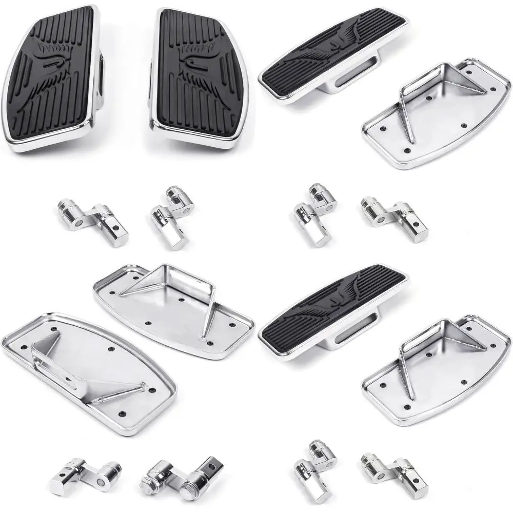 

Driver Floorboards Front Floorboard Foot Peg Pedals Compatible with Yamaha Vstar Dragstar 400 650 V-Max XV125 Suzuki VL800 VL400