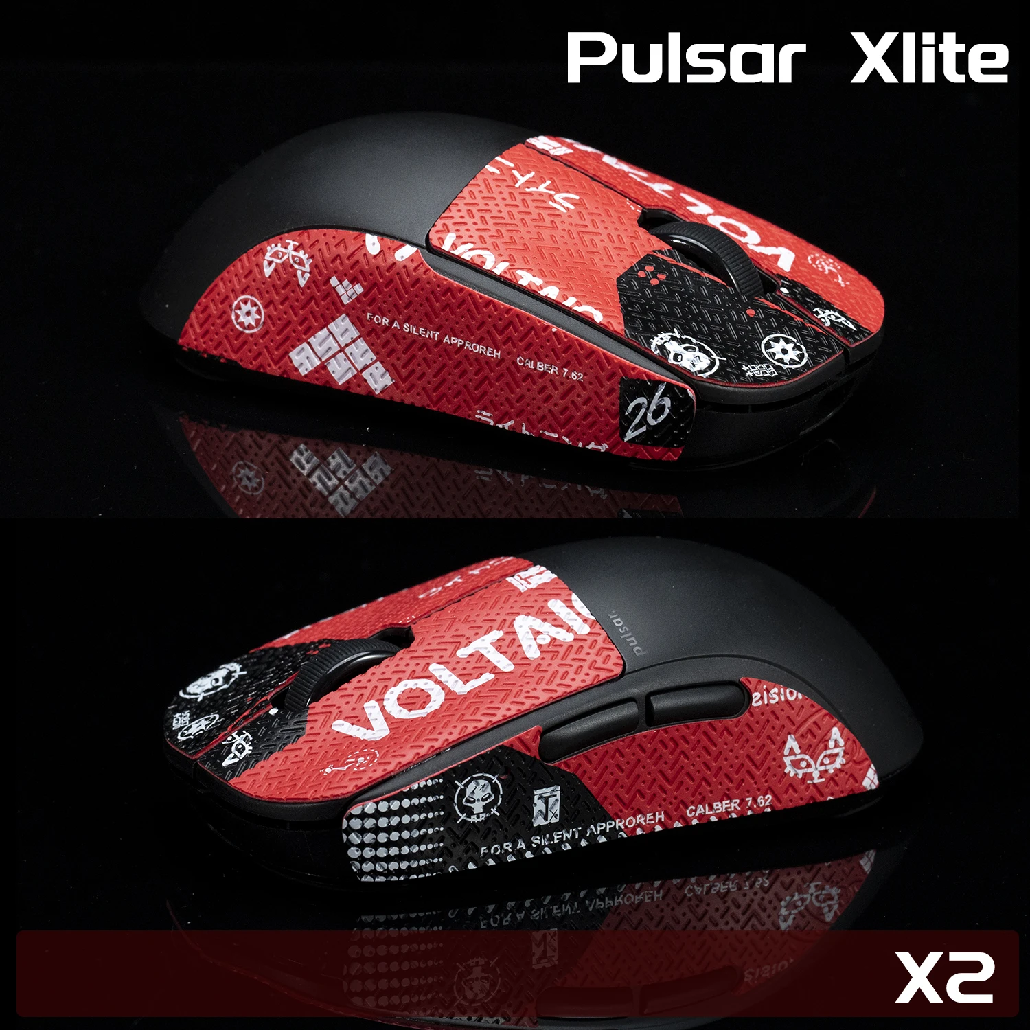 BTL Mouse Grip Tape Skate Handmade Sticker Non Slip Lizard Skin Suck Sweat For Pulsar Xlite X2 X2 MINI No Mouse