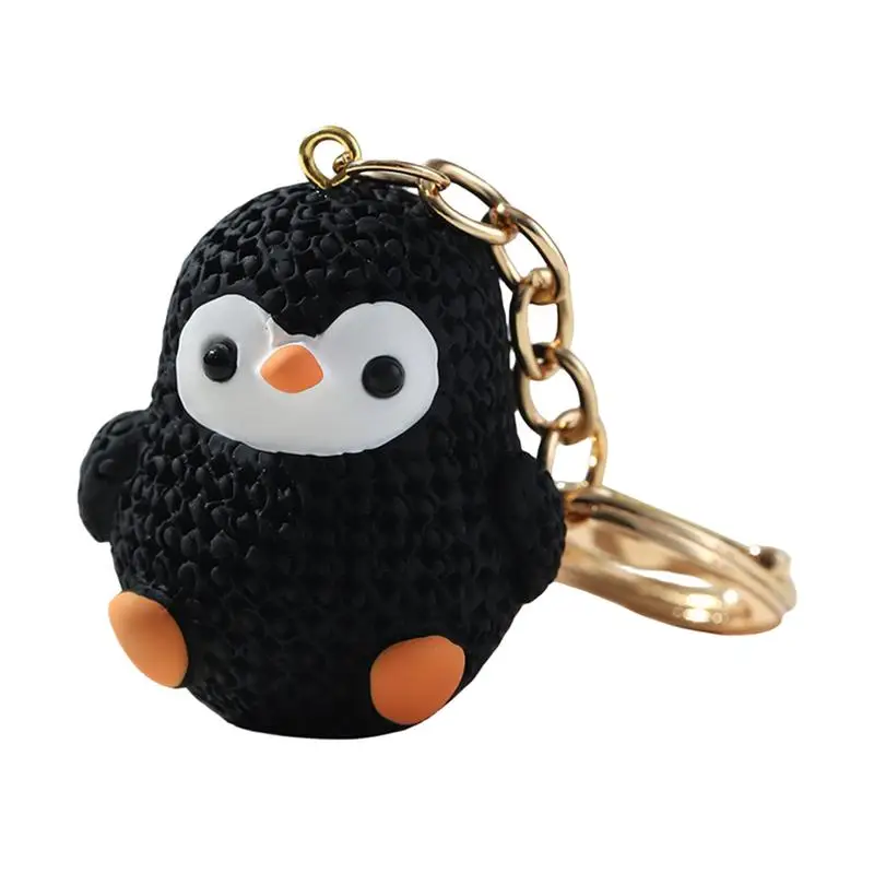 Penguin Keyring Purse Animal Keychain Resin Penguin Keychains Pendant Miniature Keychains For Winter Animals Lovers Christmas