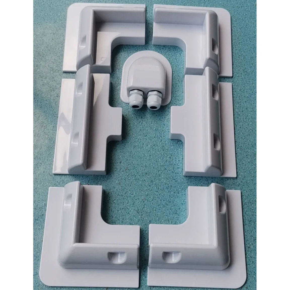 

Солнечная панель, АБС-пластик, монтажный кронштейн без угла сверления, 7 комплектов, морской бортовой автомобиль с плоской вершиной, кемпинг, автофургон