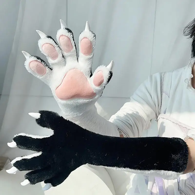 Fursuit Tierklauen-Handschuhe: Elastische Fünf-Finger-Requisiten – Lockere Cosplay-Accessoires für Performance & Charakter-Rollenspiele – Detail 6