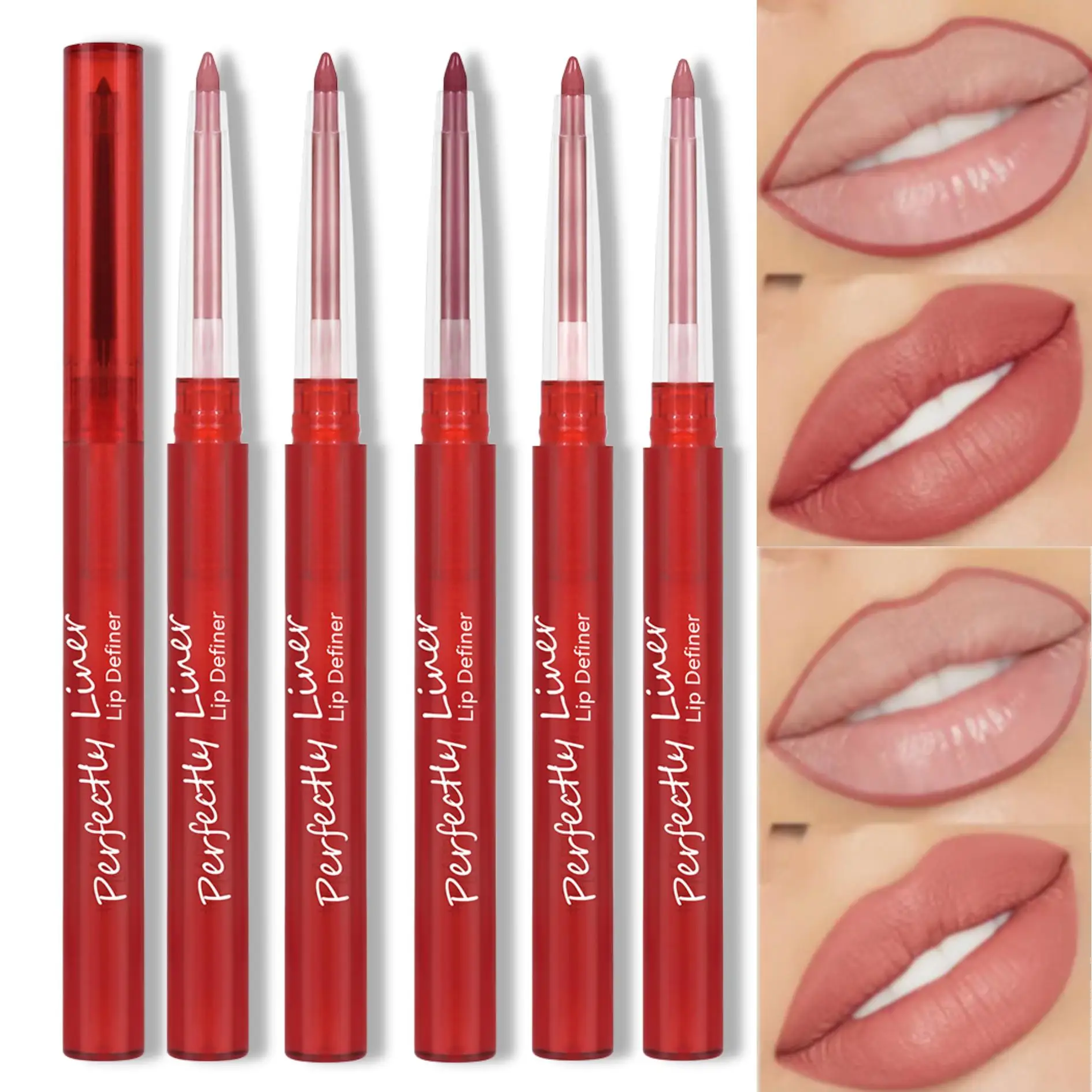 Delineador de labios resistente al agua de larga duración, acabado mate, hidratante, brillo de labios, regalo del Día de San Valentín