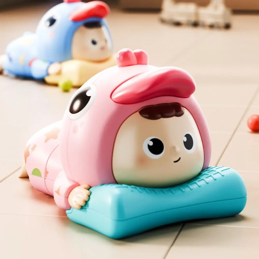 Learns To Crawl Crawling Baby Toys Clockwork Climbing Cartoon Learning Crawling Doll Funny Big Eyes Twist Walking Duck Toddler