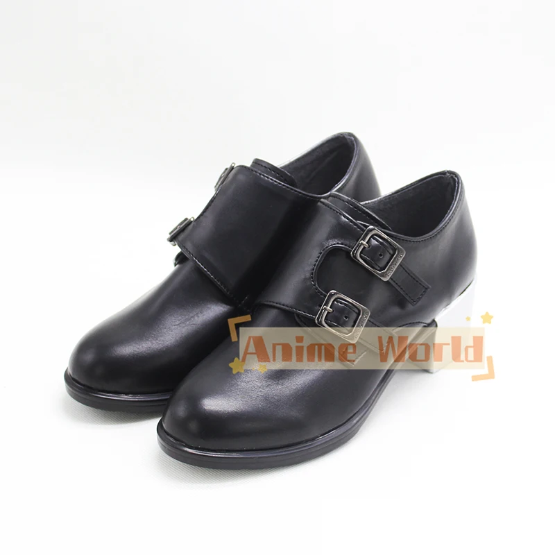 Game Twisted Wonderland Azul Crowley Cosplay Shoes PU Leather Shoes Custom Made Halloween Carnival Boots Custom Made