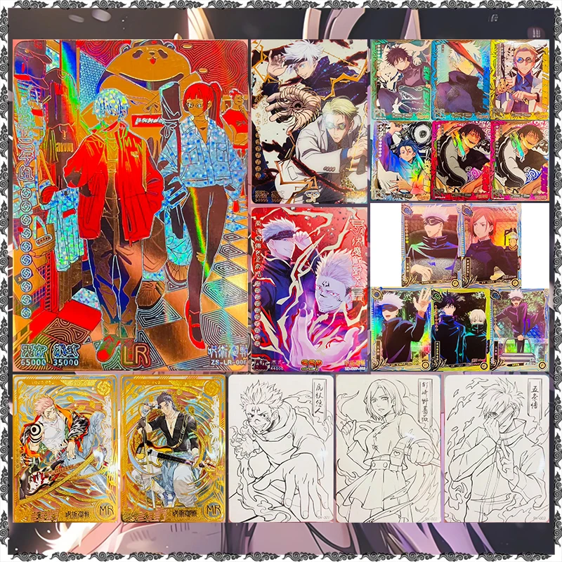 Anime Jujutsu Kaisen, Tarjetas Coleccionables Raras de Gojo Satoru, Kugisaki Nobara, Itadori Yuji, Geto Suguru, Fushiguro Megumi, Regalo de Cumpleaños