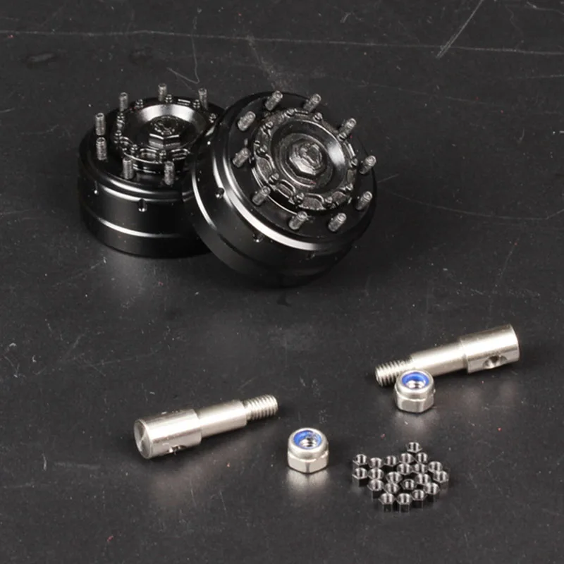 

1:14th Scale Metal Simulation Front Bearing Axle Brake Hub for Tamiya RC Truck SCANIA 770S R620 VOLVO BENZ Arocs MAN TGX Car