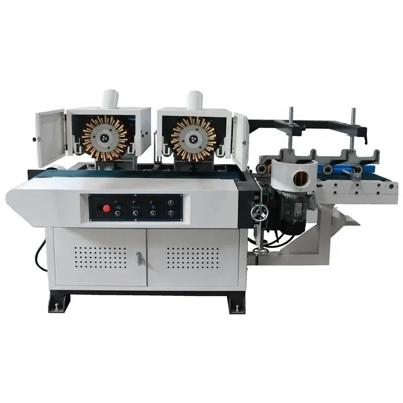 China manufacture wood brush three sided mini sanding machine edge polishing machine