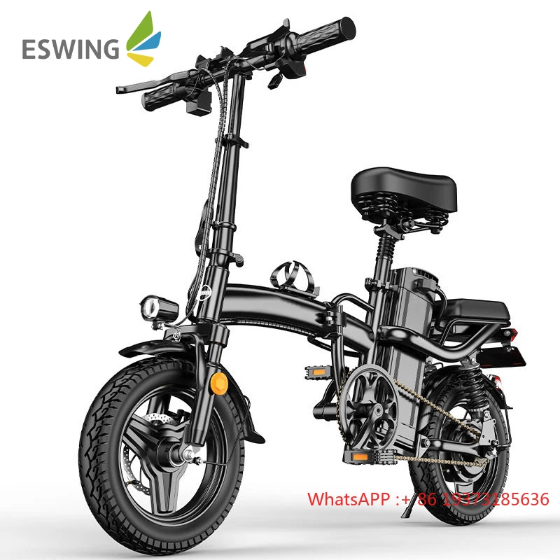 ESWING Hot Sale Mini Size Folding Electric Bicycle 400W 48V 14 Inch Electric City Bike Foldable Electric Bike