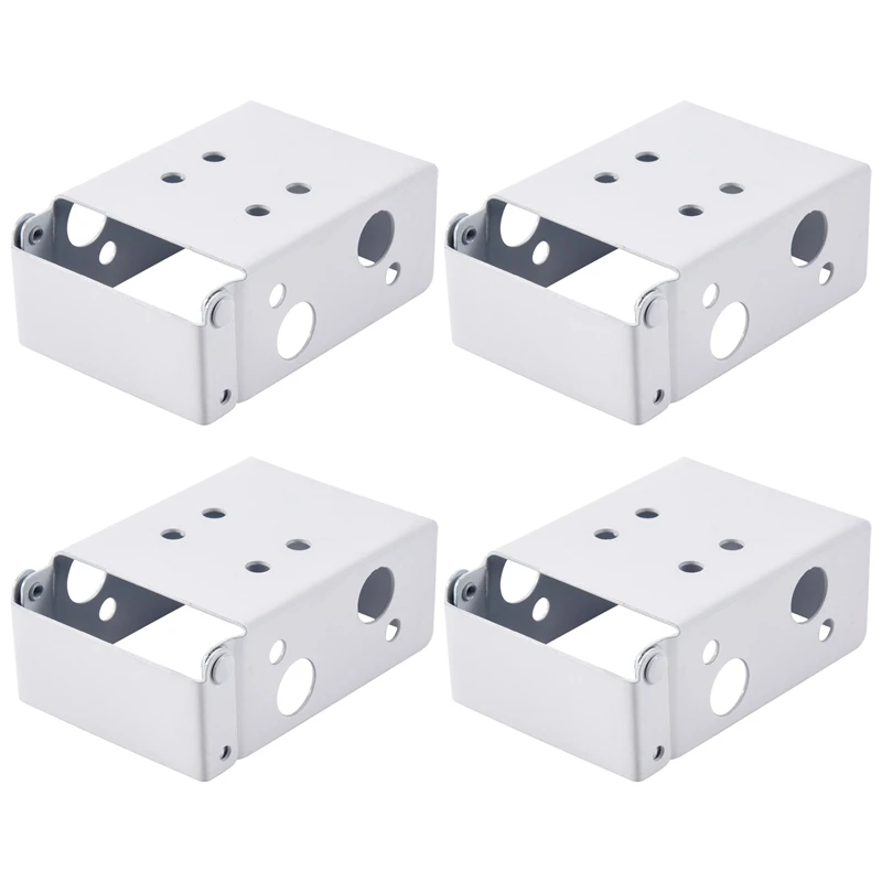 4 Pieces Blind Brackets 2 Inch Low Profile Box Mounting Bracket For Headrail (White)