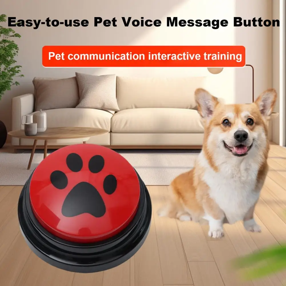 Voice Recording Button for Pets Long-lasting Pet Sound Recording Device Dog Communication Talking Button Set Pet for Dogs